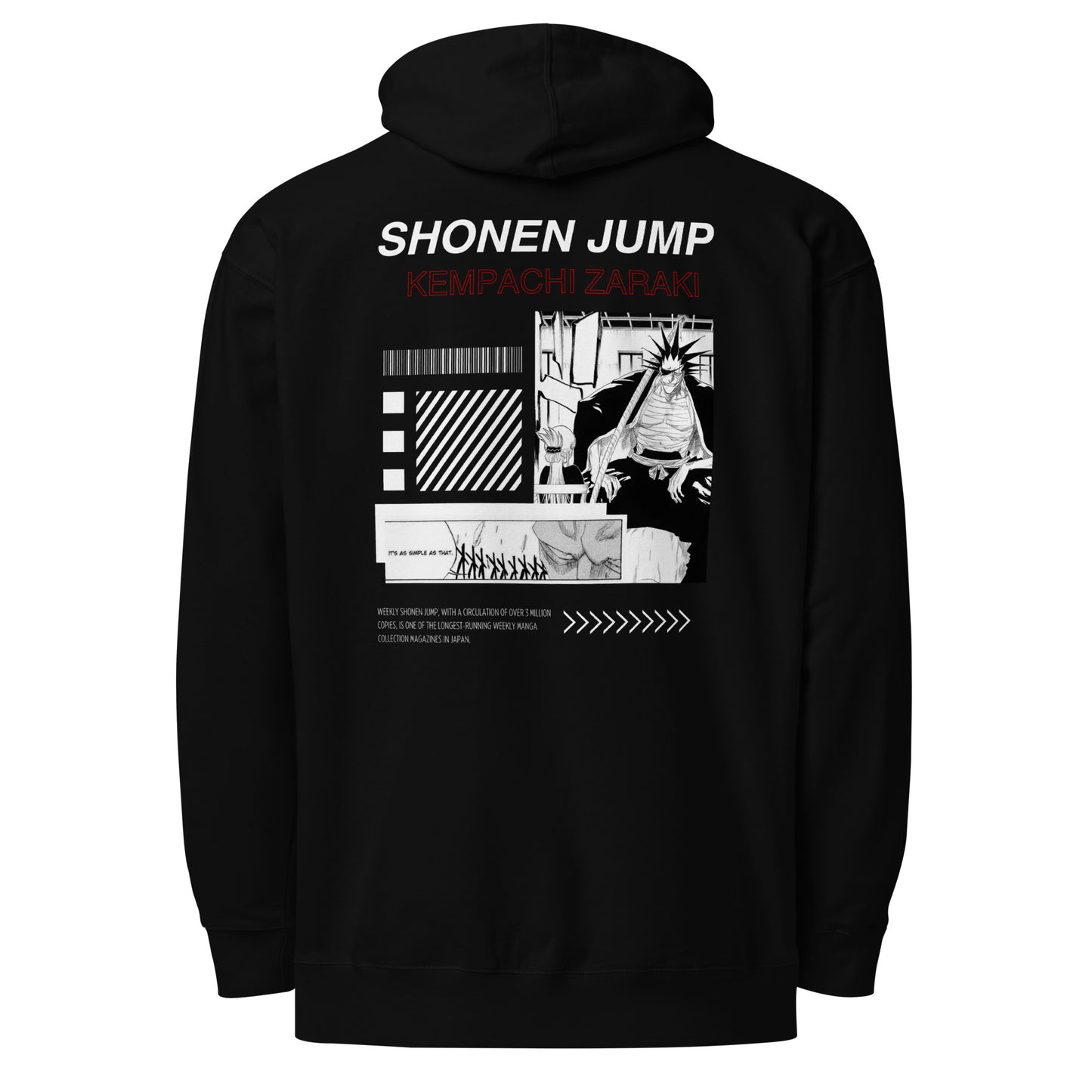 Kempachi Zaraki (Shonen Jump) Unisex Midweight Hoodie